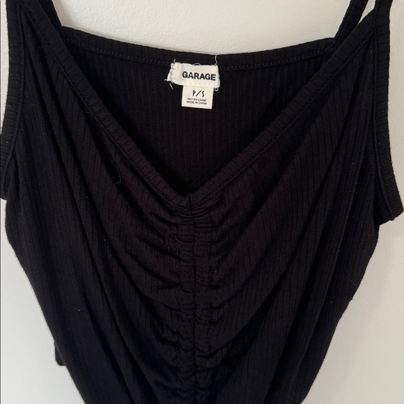 Garage Black Drawstring Tank - Picture 2 of 2